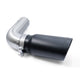 PPE 117020120 4 inch T304 Stainless Exhaust Tailpipe with Black Tip | 2007-2019 GM Silverado/Sierra 2500HD/3500HD 6.6L Duramax