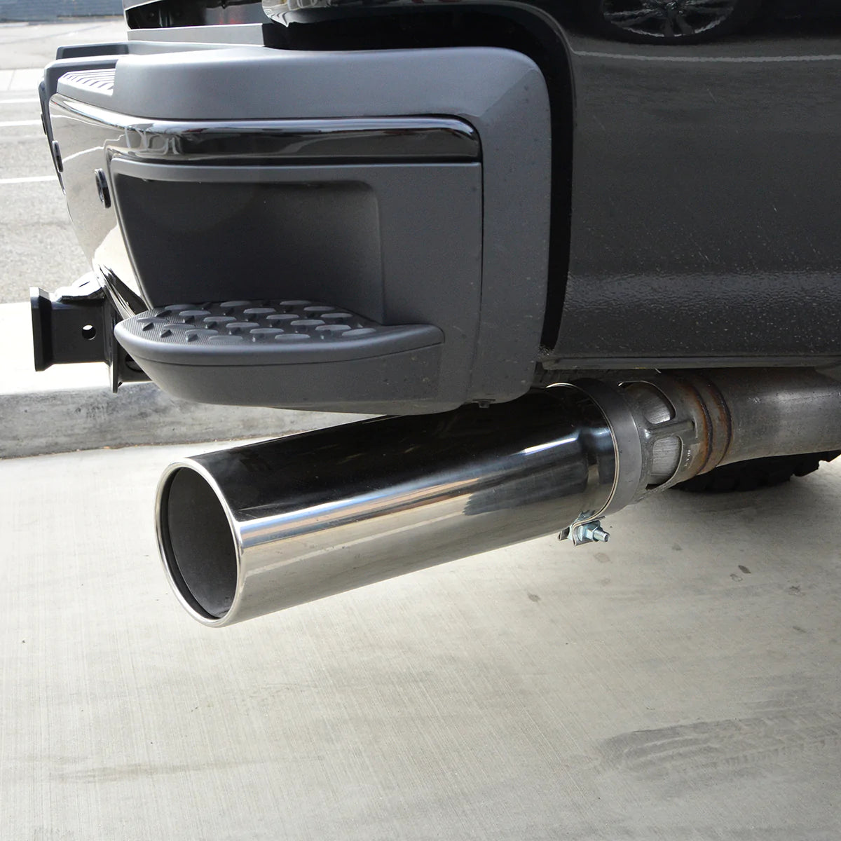 PPE 117021500 T304 Stainless Exhaust Tip with Polsihed Finish for Factory Exhaust Systems | 2015-2022 GM Silverado/Sierra 2500HD/3500HD 6.6L Duramax