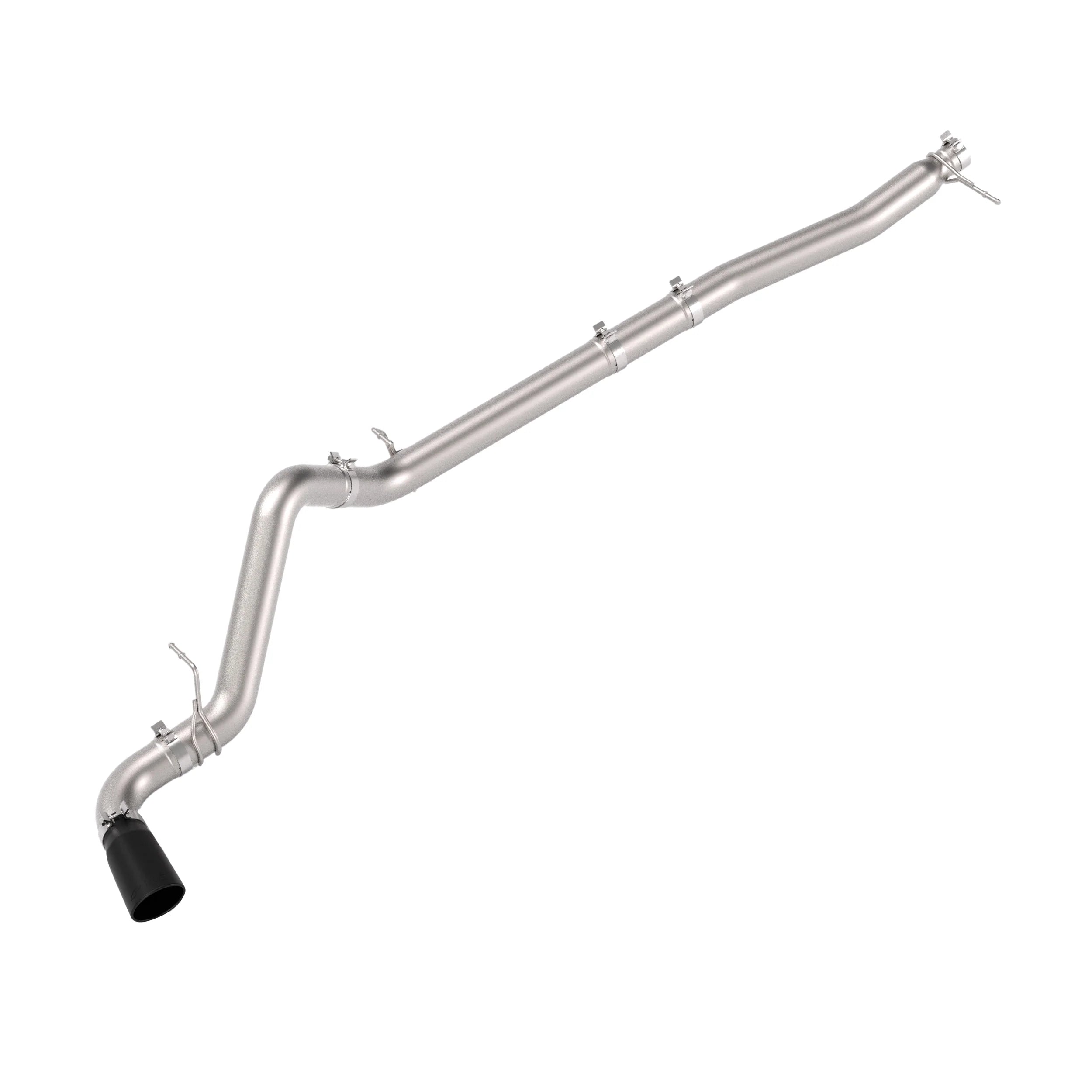 PPE 117150020 304 Stainless Steel DPF-Back Performance Exhaust Kit - Single Exit Black Coated Tip w/ Raw Tube | 2023–2025 GM 1500 Sierra/Silverado 3.0L Duramax