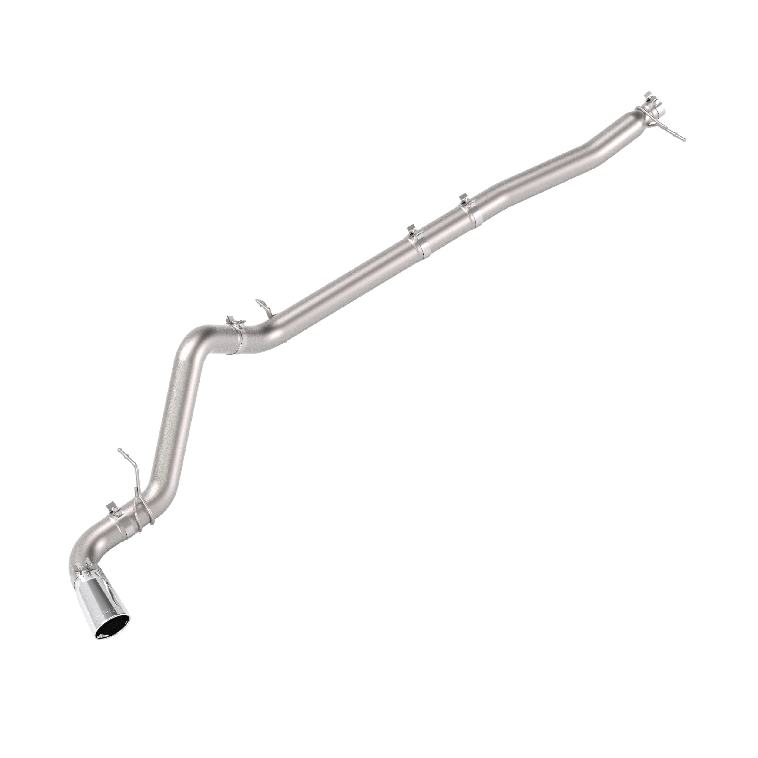 PPE 117150030 304 Stainless Steel DPF-Back Performance Exhaust Kit - Single Exit Polished Tip Raw Tube | 2023–2025 GM 1500 Sierra/Silverado 3.0L Duramax