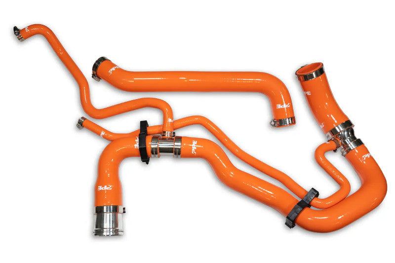 PPE 119025300 Upper & Lower Coolant Hose Kit - Orange | 2011-2016 GM Silverado/Sierra 2500HD/3500HD 6.6L Duramax LML