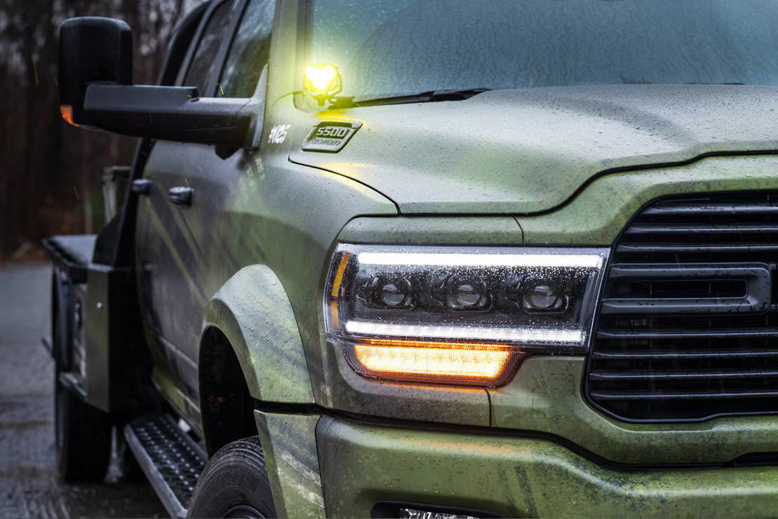 Morimoto BAF034 4Banger A-Pillar Brackets | 2019-2025 RAM 2500/3500