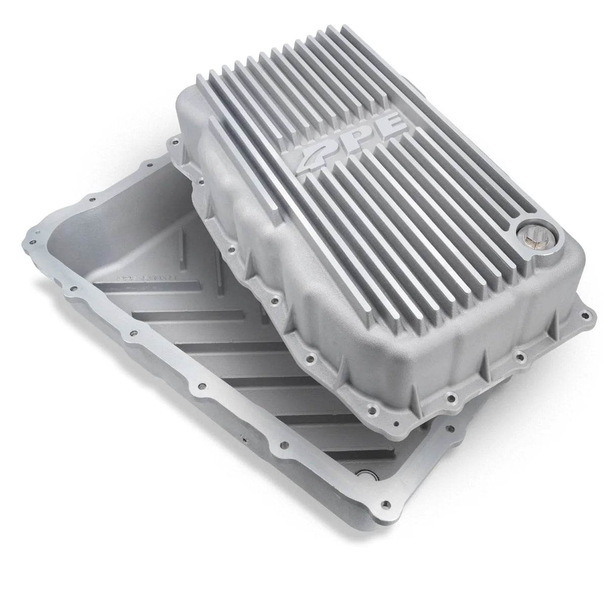 PPE 128051110 Heavy Duty Cast Aluminum Transmission Pan Brushed | 2020-2022 1500 3.0L