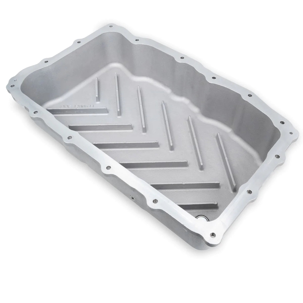 PPE 128051110 Heavy Duty Cast Aluminum Transmission Pan Brushed | 2020-2022 1500 3.0L