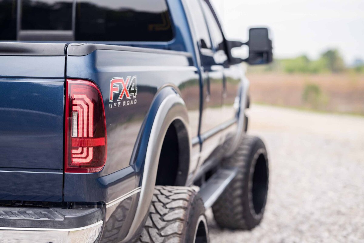 Morimoto LF732 XB LED Tail Lights - Red | 1999-2016 Ford F250/F350 Super Duty