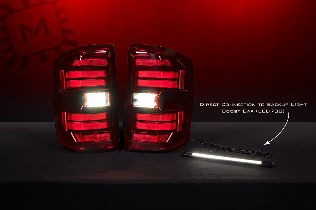 Morimoto LF728 XB LED Tail Lights - Red | 2014-2019 GM Chevrolet Silverado 2500HD/3500HD