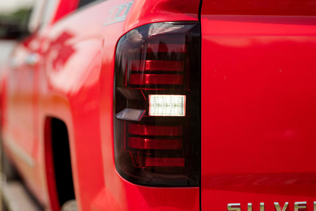 Morimoto LF728 XB LED Tail Lights - Red | 2014-2019 GM Chevrolet Silverado 2500HD/3500HD