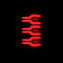 AlphaRex 620030 LUXX Series Black LED Tail Lights | 2015-2019 GM Silverado/Sierra 2500HD/3500HD
