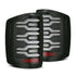 AlphaRex 620030 LUXX Series Black LED Tail Lights | 2015-2019 GM Silverado/Sierra 2500HD/3500HD
