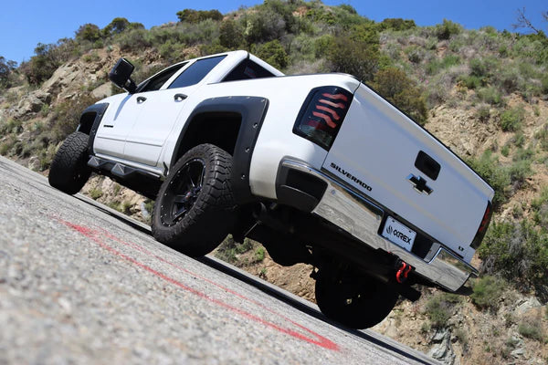 AlphaRex 620010 PRO Series Jet Black LED Tail Lights | 2015-2019 GM Silverado/Sierra 2500HD/3500HD