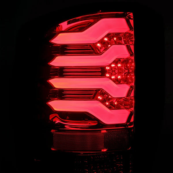 AlphaRex 620020 PRO Series Red Smoke LED Tail Lights | 2015-2019 GM Silverado/Sierra 2500HD/3500HD