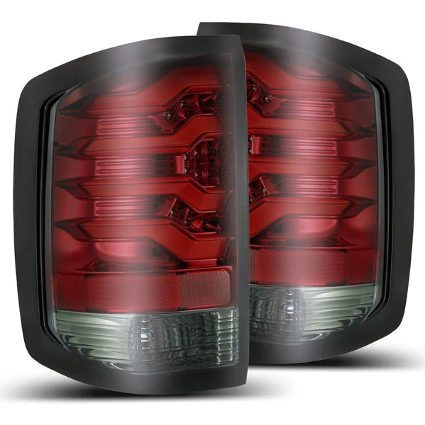 AlphaRex 620020 PRO Series Red Smoke LED Tail Lights | 2015-2019 GM Silverado/Sierra 2500HD/3500HD