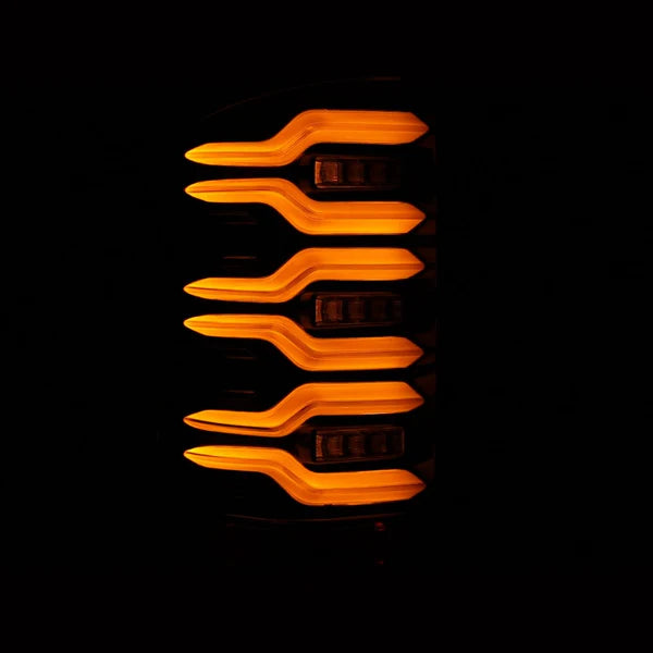 AlphaRex 630030 LUXX Series Alpha Black LED Tail Lights | 2014-2018 GM/GMC Sierra 2500HD/3500HD