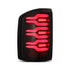 AlphaRex 630050 LUXX Series Black/Red LED Tail Lights | 2014-2018 GM Chevrolet Sierra 2500HD/3500HD