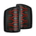 AlphaRex 630050 LUXX Series Black/Red LED Tail Lights | 2014-2018 GM Chevrolet Sierra 2500HD/3500HD
