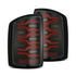 AlphaRex 630050 LUXX Series Black/Red LED Tail Lights | 2014-2018 GM Chevrolet Sierra 2500HD/3500HD