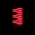 AlphaRex 630050 LUXX Series Black/Red LED Tail Lights | 2014-2018 GM Chevrolet Sierra 2500HD/3500HD
