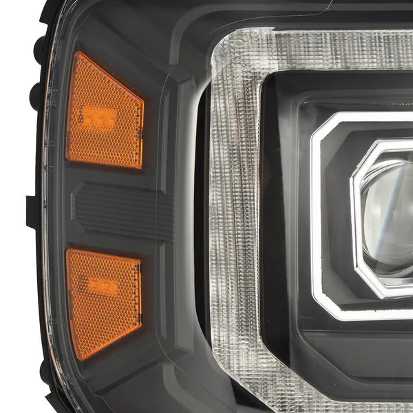AlphaRex 880613 PRO Series Black Halogen Projector Headlights | 2015-2018 GM/GMC Sierra 2500HD/3500HD