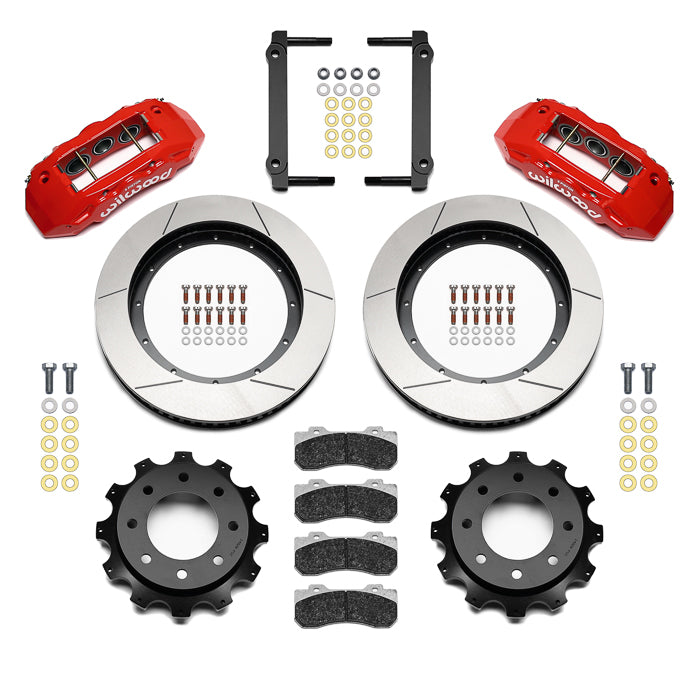 Wilwood Truck Rear Brake Kit (Red Calipers) | 2011-2019 GM Silverado/Sierra 2500HD/3500HD
