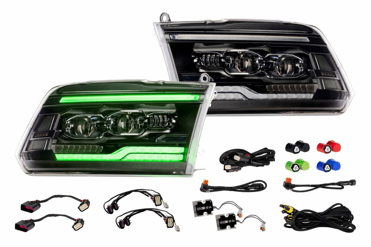Morimoto LF2-520R XRGB Evo Headlights (Set) | 2009-2018 Dodge RAM 1500