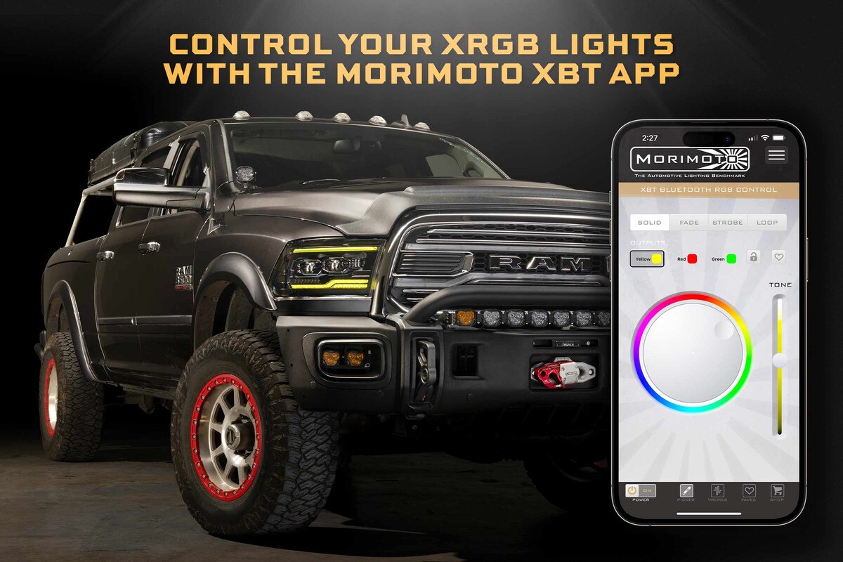 Morimoto LF2-520R XRGB Evo Headlights (Set) | 2009-2018 Dodge RAM 1500