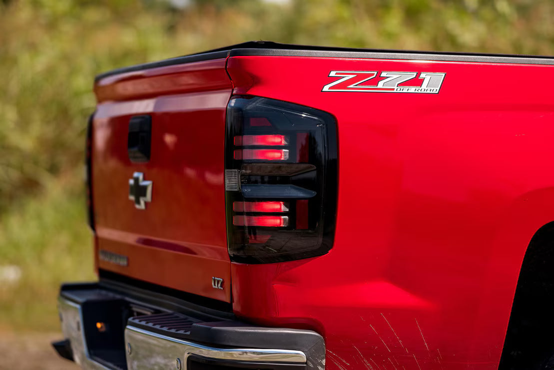 Morimoto LF729 XB LED Tail Lights - Smoked | 2015-2019 GM Chevrolet Silverado 2500HD/3500HD