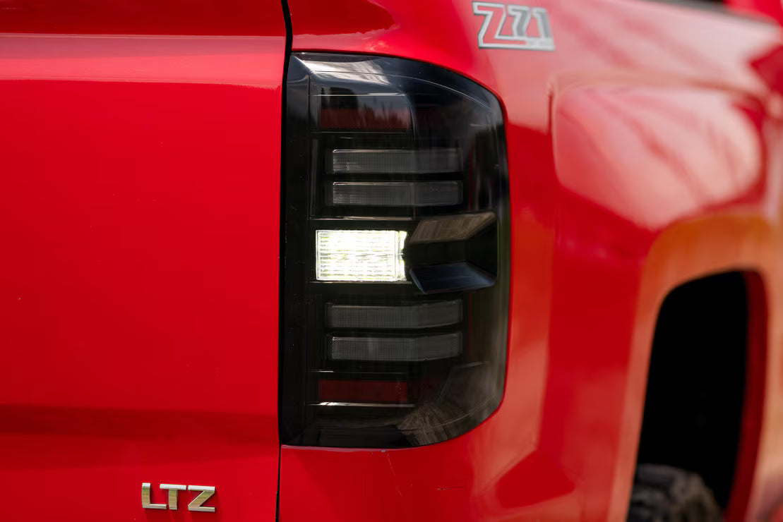 Morimoto LF729 XB LED Tail Lights - Smoked | 2015-2019 GM Chevrolet Silverado 2500HD/3500HD