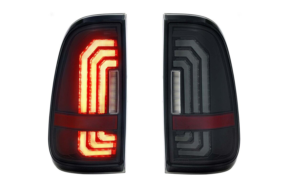 Morimoto LF733 XB LED Tail Lights - Smoked | 1999-2016 Ford F250/F350