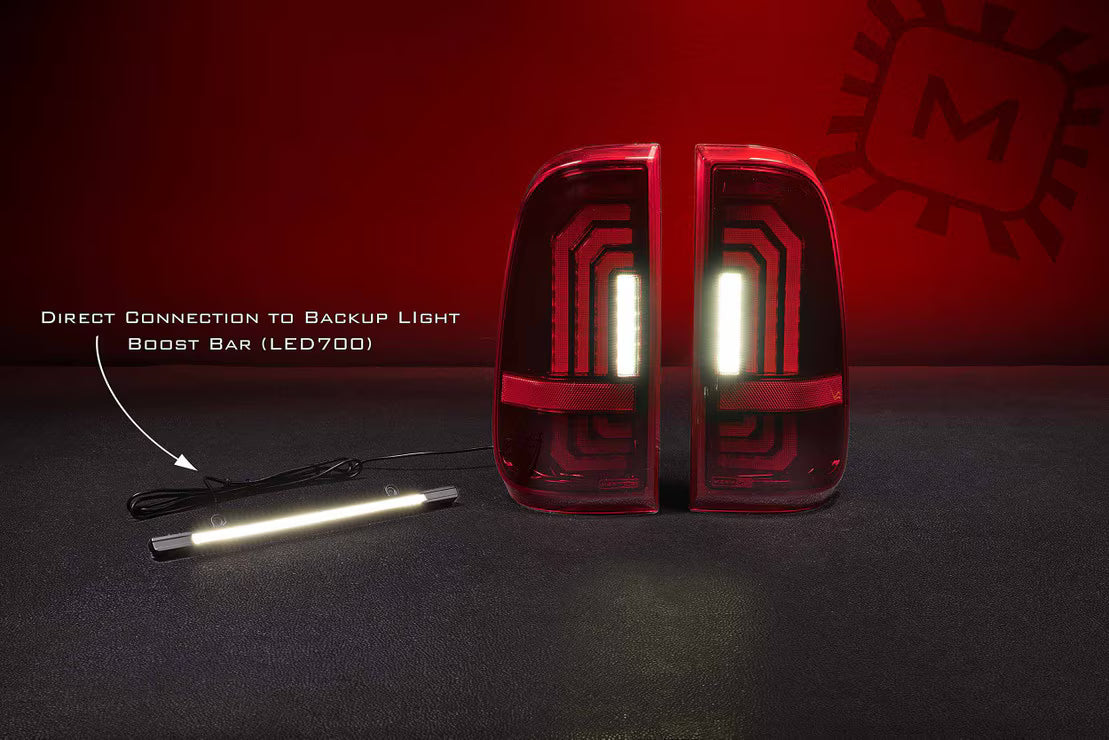 Morimoto LF733 XB LED Tail Lights - Smoked | 1999-2016 Ford F250/F350