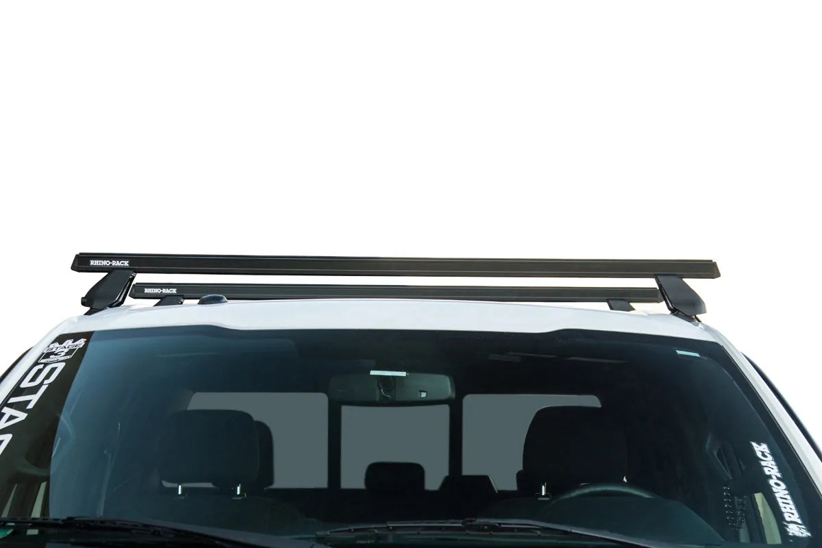 Rhino Rack JA8135 Heavy Duty 2500 Black 2-Bar Roof Rack | 2020-2025 GM Silverado/Sierra 2500HD/3500HD 6.6L Duramax
