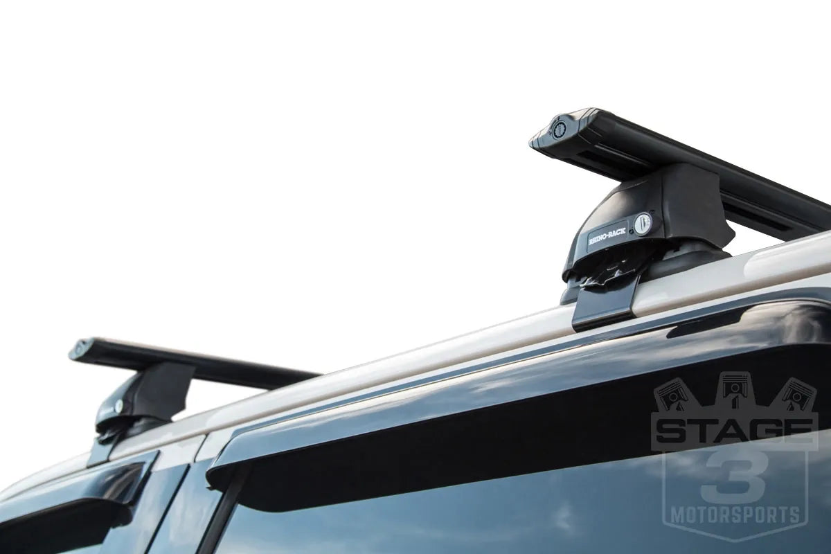 Rhino Rack JB0306 Vortex 2 Bar Roof Rack Black | 2017-2022 Ford F250/F350 Crew Cab