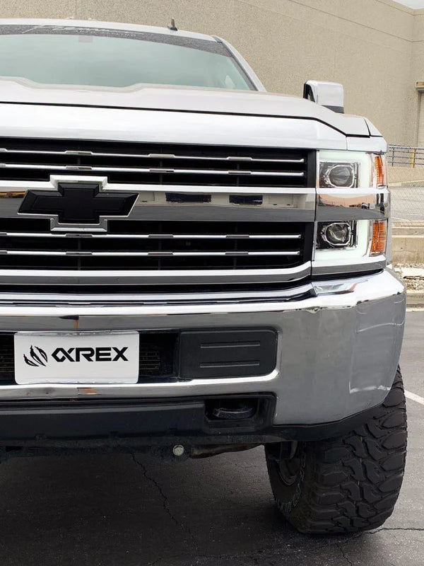 AlphaRex 880225 PRO Halogen Chrome Headlights | 2015-2019 GM Chevrolet Silverado 2500HD/3500HD