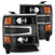 AlphaRex 880234 LUXX Series Black LED Projector Headlights | 2016-2018 GM Chevrolet Silverado 1500