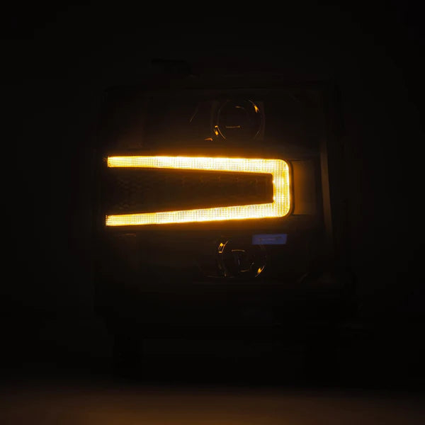 AlphaRex 880234 LUXX Series Black LED Projector Headlights | 2016-2018 GM Chevrolet Silverado 1500