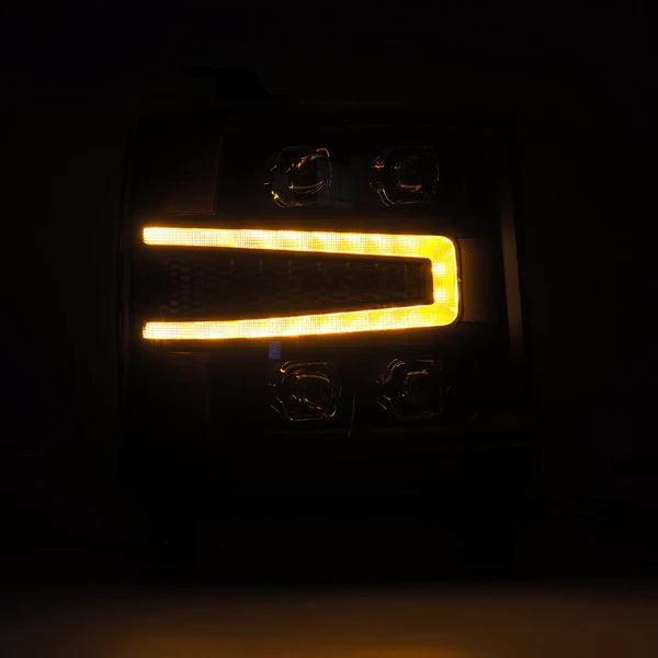 AlphaRex 880237 NOVA Series Black LED Projector Headlights | 2016-2018 GM Chevrolet Silverado 1500