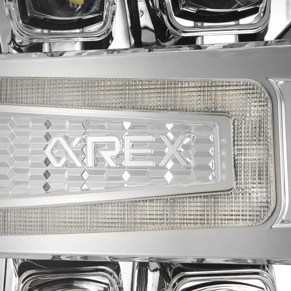 AlphaRex 880238 NOVA Series Chrome LED Projector Headlights | 2016-2018 GM Chevrolet Silverado 1500
