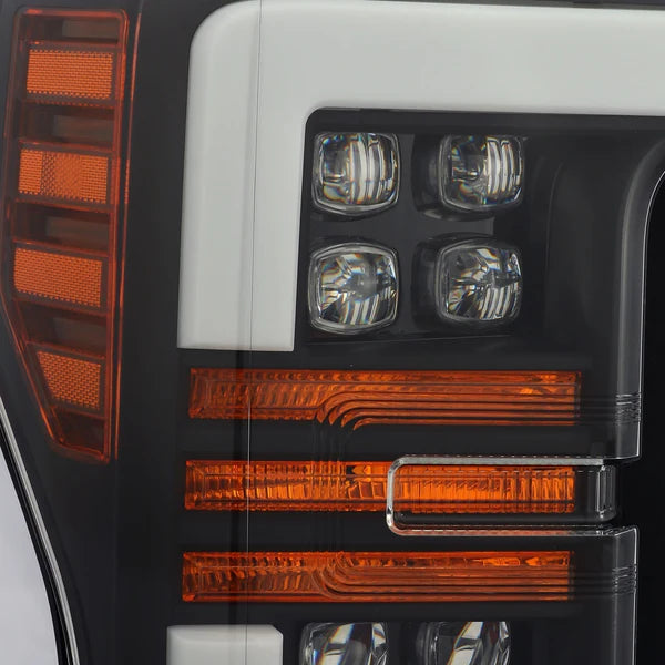 AlphaRex 880102 NOVA Series Black LED Headlights | 2017-2019 F350/F350 Super Duty