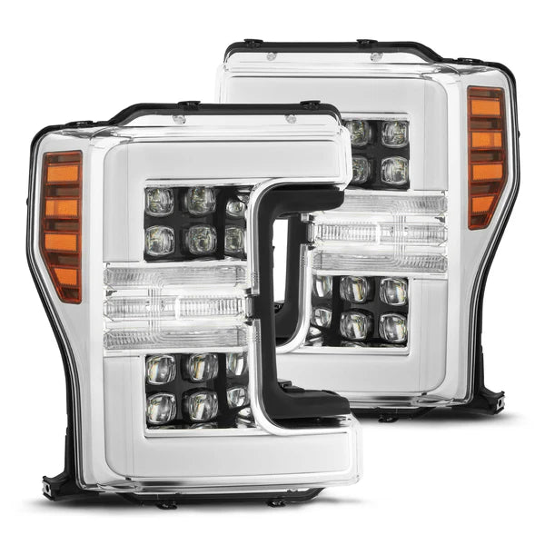 AlphaRex 880101 NOVA Series Chrome LED Headlights | 2017-2019 Ford F250/F350