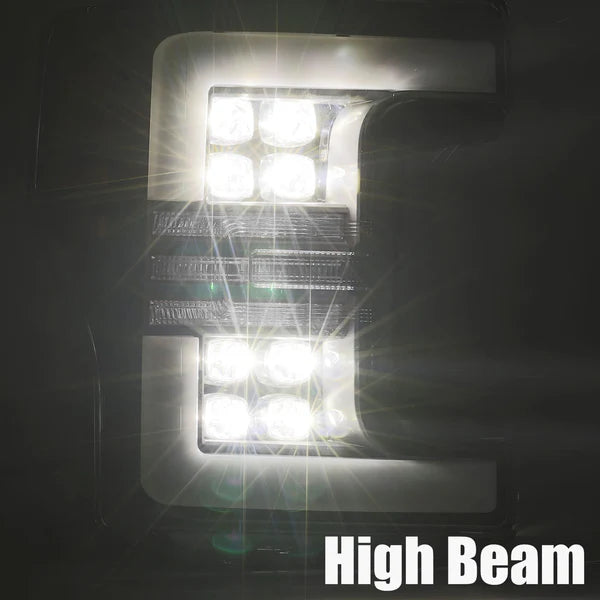 AlphaRex 880101 NOVA Series Chrome LED Headlights | 2017-2019 Ford F250/F350