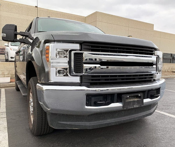 AlphaRex 880107 PRO Series Chrome Halogen Headlights | 2017-2019 Ford F250/F350 Super Duty