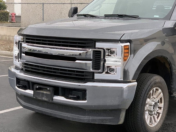 AlphaRex 880107 PRO Series Chrome Halogen Headlights | 2017-2019 Ford F250/F350 Super Duty