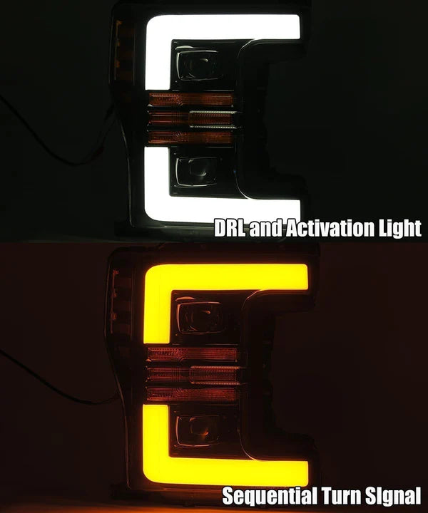 AlphaRex 880107 PRO Series Chrome Halogen Headlights | 2017-2019 Ford F250/F350 Super Duty