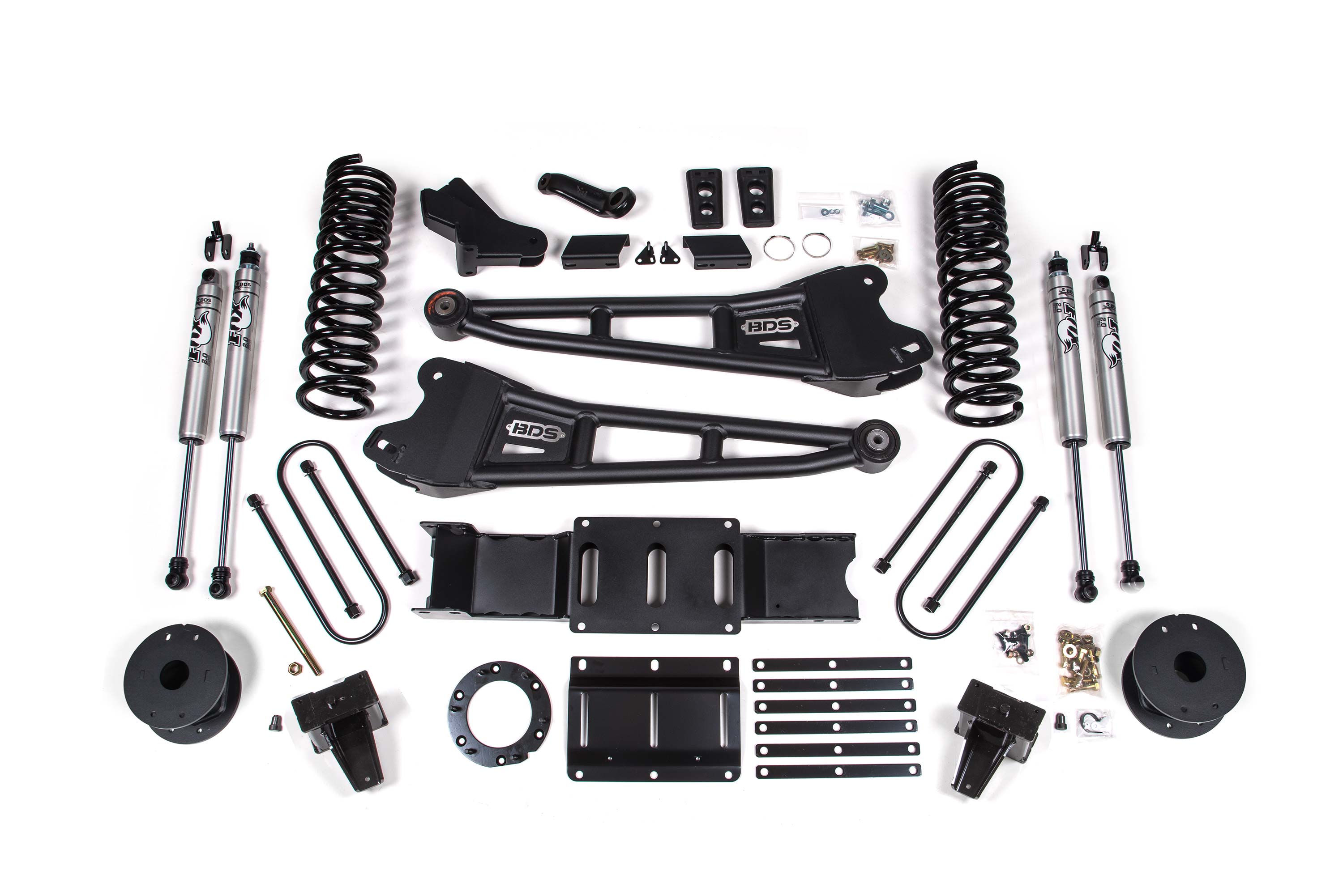 BDS 1724H 6 inch Radius Arm Lift Kit Air Ride SRW | 2019-2022 RAM 3500 6.7L Cummins