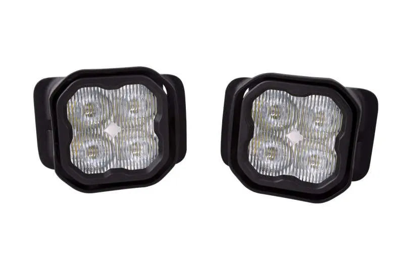 Diode Dynamics DD7017 SS3 LED Fog Light Kit White SAE-DOT Fog Max w/ Amber Backlight | 2017-2022 Ford F250/F350