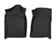 Husky 18221 Front Floor Liners | 2007-2014 GM Silverado/Sierra 1500/2500HD/3500HD Regular Cab