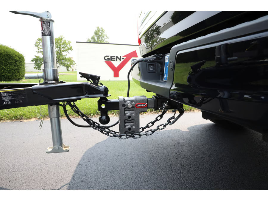 Gen-Y GH-1623 MEGA-DUTY 2.5 inch Shank 6 inch Drop 3.5K TW 32K Hitch with Versa-Ball & Pintle Lock | Universal