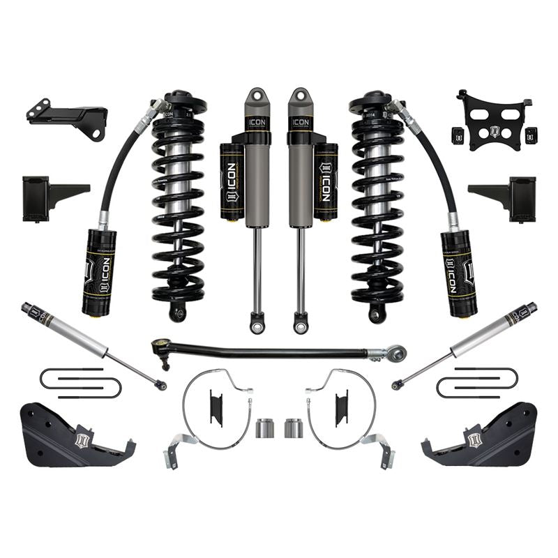 ICON K63174L 4-5.5" Lift Stage 4 Coilover Conversion System Kit w/ Expansion Packs | 2023-2025 Ford F250/F350 Super Duty