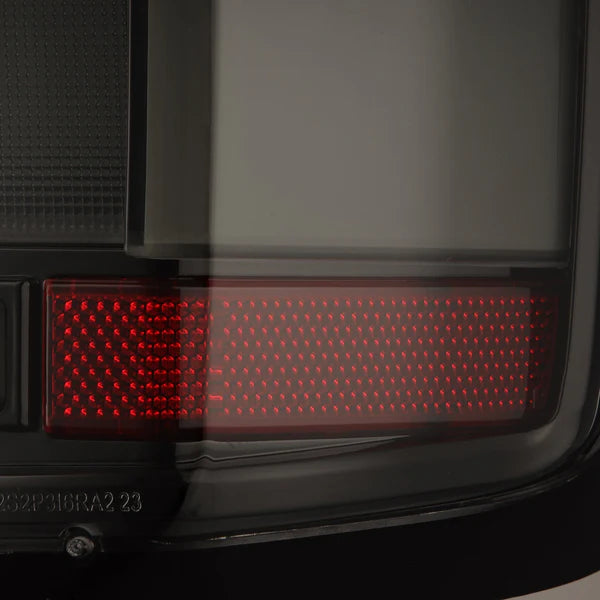 AlphaRex 620078 LUXX-Series LED Tail Lights - Alpha-Black | 2020-2025 GM Chevrolet Silverado 2500HD/3500HD