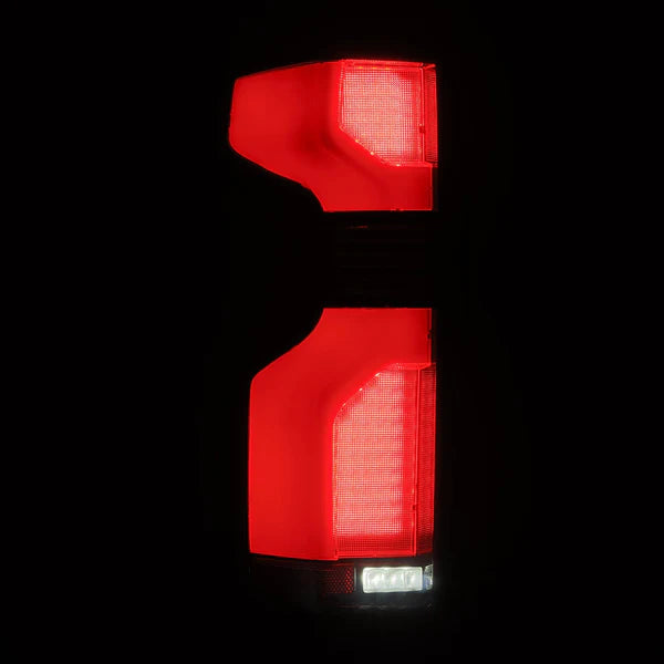 AlphaRex 620068 LUXX-Series LED Tail Lights - Black-Red | 2020-2023 GM Chevrolet Silverado 2500HD/3500HD