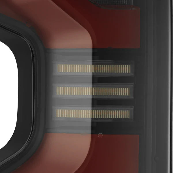 AlphaRex 620068 LUXX-Series LED Tail Lights - Black-Red | 2020-2023 GM Chevrolet Silverado 2500HD/3500HD